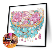 Load image into Gallery viewer, Pink Blue Bag 30*30CM(Canvas) Partial Special Shaped Drill Diamond Painting
