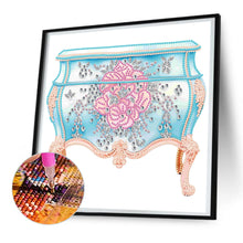 Load image into Gallery viewer, Pink Blue Gift Box 30*30CM(Canvas) Partial Special Shaped Drill Diamond Painting
