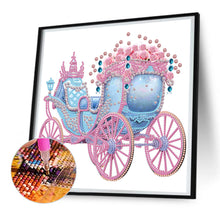 Load image into Gallery viewer, Pink And Blue Float 30*30CM(Canvas) Partial Special Shaped Drill Diamond Painting
