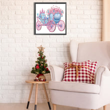 Load image into Gallery viewer, Pink And Blue Float 30*30CM(Canvas) Partial Special Shaped Drill Diamond Painting
