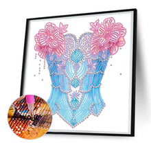 Load image into Gallery viewer, Pink And Blue Bra 30*30CM(Canvas) Partial Special Shaped Drill Diamond Painting
