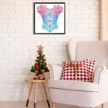 Load image into Gallery viewer, Pink And Blue Bra 30*30CM(Canvas) Partial Special Shaped Drill Diamond Painting
