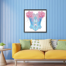 Load image into Gallery viewer, Pink And Blue Bra 30*30CM(Canvas) Partial Special Shaped Drill Diamond Painting
