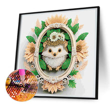 Load image into Gallery viewer, Garland Hedgehog 30*30CM(Canvas) Partial Special Shaped Drill Diamond Painting
