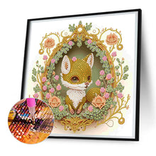 Load image into Gallery viewer, Garland Fox 30*30CM(Canvas) Partial Special Shaped Drill Diamond Painting
