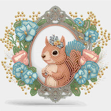 Load image into Gallery viewer, Garland Squirrel 30*30CM(Canvas) Partial Special Shaped Drill Diamond Painting
