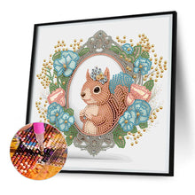 Load image into Gallery viewer, Garland Squirrel 30*30CM(Canvas) Partial Special Shaped Drill Diamond Painting
