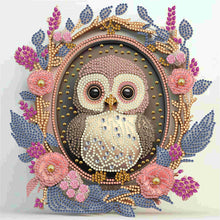 Load image into Gallery viewer, Garland Owl 30*30CM(Canvas) Partial Special Shaped Drill Diamond Painting
