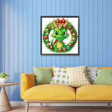 Load image into Gallery viewer, Green Little Dinosaur 30*30CM(Canvas) Partial Special Shaped Drill Diamond Painting
