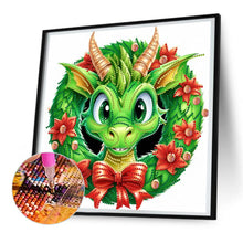 Load image into Gallery viewer, Green Little Dinosaur 30*30CM(Canvas) Partial Special Shaped Drill Diamond Painting
