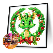 Load image into Gallery viewer, Green Little Dinosaur 30*30CM(Canvas) Partial Special Shaped Drill Diamond Painting
