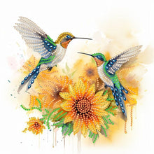 Load image into Gallery viewer, Birds In Flowers 30*30CM(Canvas) Partial Special Shaped Drill Diamond Painting
