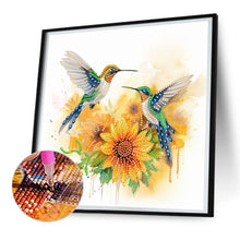 Load image into Gallery viewer, Birds In Flowers 30*30CM(Canvas) Partial Special Shaped Drill Diamond Painting
