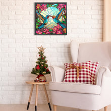 Load image into Gallery viewer, Birds In Flowers 30*30CM(Canvas) Partial Special Shaped Drill Diamond Painting
