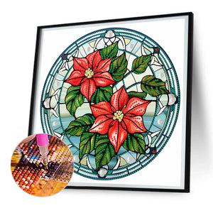 Blooming Flowers 30*30CM(Canvas) Partial Special Shaped Drill Diamond Painting