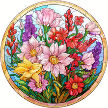 Load image into Gallery viewer, Blooming Flowers 30*30CM(Canvas) Partial Special Shaped Drill Diamond Painting
