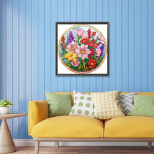 Load image into Gallery viewer, Blooming Flowers 30*30CM(Canvas) Partial Special Shaped Drill Diamond Painting
