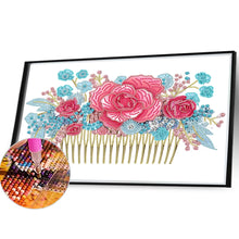 Load image into Gallery viewer, Pink Blue Comb 40*30CM(Canvas) Partial Special Shaped Drill Diamond Painting
