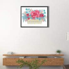 Load image into Gallery viewer, Pink Blue Comb 40*30CM(Canvas) Partial Special Shaped Drill Diamond Painting
