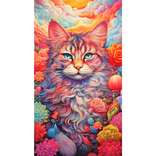 Load image into Gallery viewer, Cat And Fox 40*70CM(Canvas) Full Round Drill Diamond Painting
