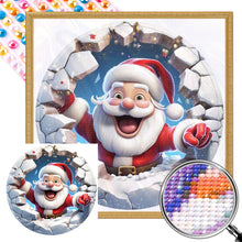 Load image into Gallery viewer, Christmas Characters Cracking Cracks In Wall 45X45CM(Canvas) Full AB Round Drill Diamond Painting
