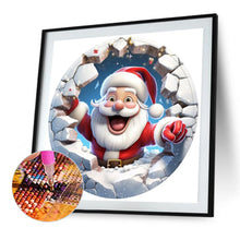 Load image into Gallery viewer, Christmas Characters Cracking Cracks In Wall 45X45CM(Canvas) Full AB Round Drill Diamond Painting
