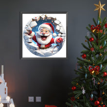 Load image into Gallery viewer, Christmas Characters Cracking Cracks In Wall 45X45CM(Canvas) Full AB Round Drill Diamond Painting
