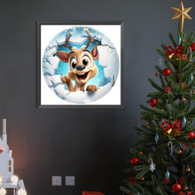 Load image into Gallery viewer, Christmas Characters Cracking Cracks In Wall 45X45CM(Canvas) Full AB Round Drill Diamond Painting
