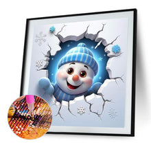 Load image into Gallery viewer, Christmas Characters Cracking Cracks In Wall 45X45CM(Canvas) Full AB Round Drill Diamond Painting
