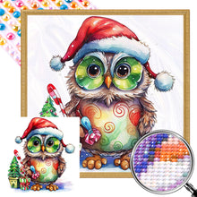 Load image into Gallery viewer, Christmas Owl 45X45CM(Canvas) Full AB Round Drill Diamond Painting
