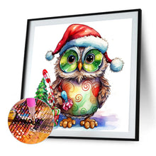 Load image into Gallery viewer, Christmas Owl 45X45CM(Canvas) Full AB Round Drill Diamond Painting
