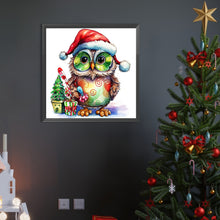 Load image into Gallery viewer, Christmas Owl 45X45CM(Canvas) Full AB Round Drill Diamond Painting
