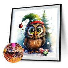 Load image into Gallery viewer, Christmas Owl 45X45CM(Canvas) Full AB Round Drill Diamond Painting
