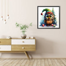 Load image into Gallery viewer, Christmas Owl 45X45CM(Canvas) Full AB Round Drill Diamond Painting
