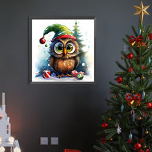 Load image into Gallery viewer, Christmas Owl 45X45CM(Canvas) Full AB Round Drill Diamond Painting
