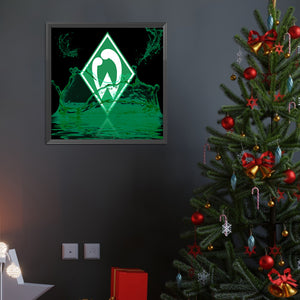 Werder Bremen Sports Club Logo 40*40CM(Canvas) Full Round Drill Diamond Painting