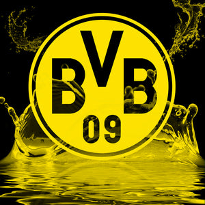 Borussia Dortmund Football Club Logo 40*40CM(Canvas) Full Round Drill Diamond Painting