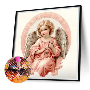 Little Angel 30X30CM(Canvas) Full Round Drill Diamond Painting