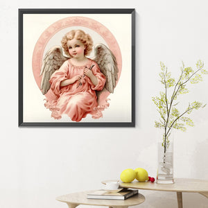 Little Angel 30X30CM(Canvas) Full Round Drill Diamond Painting