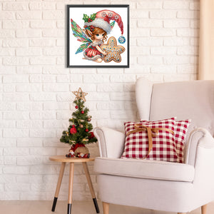 Elf Angel 30X30CM(Canvas) Partial Special Shaped Drill Diamond Painting