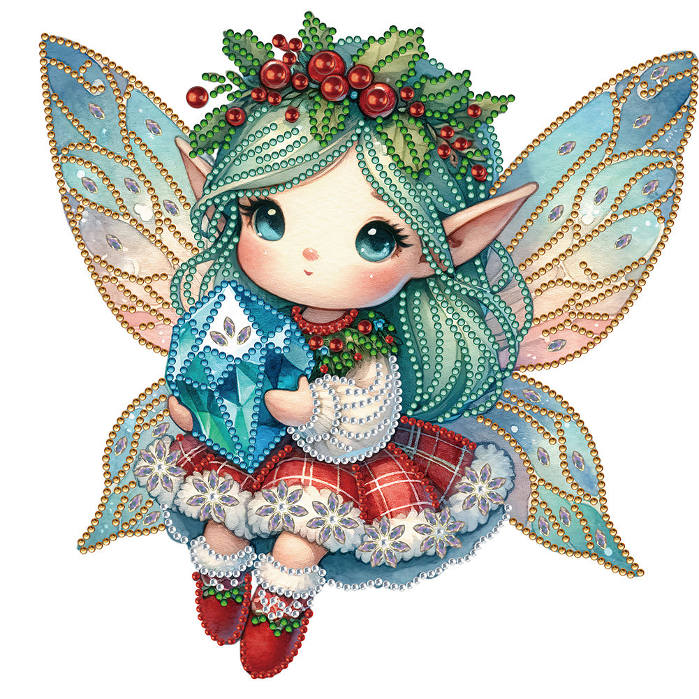 Elf Angel 30X30CM(Canvas) Partial Special Shaped Drill Diamond Painting