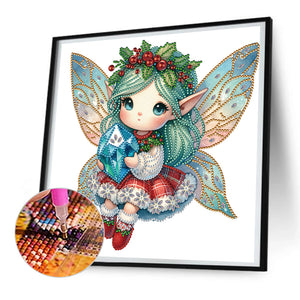 Elf Angel 30X30CM(Canvas) Partial Special Shaped Drill Diamond Painting