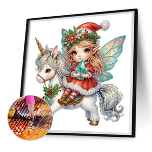 Elf Angel 30X30CM(Canvas) Partial Special Shaped Drill Diamond Painting