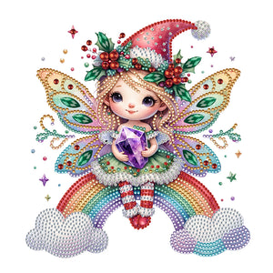 Elf Angel 30X30CM(Canvas) Partial Special Shaped Drill Diamond Painting