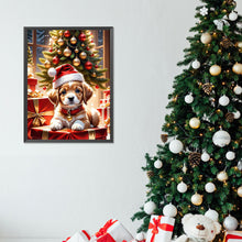 Load image into Gallery viewer, Christmas Puppy 30X40CM(Canvas) Full Round Drill Diamond Painting
