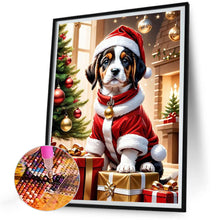 Load image into Gallery viewer, Christmas Puppy 30X40CM(Canvas) Full Round Drill Diamond Painting
