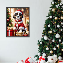 Load image into Gallery viewer, Christmas Puppy 30X40CM(Canvas) Full Round Drill Diamond Painting
