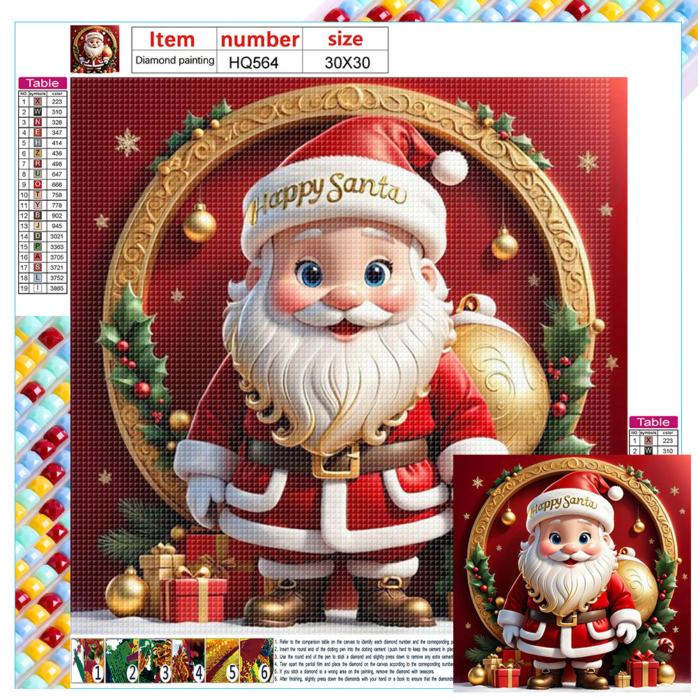 Christmas Costumes 30X30CM(Canvas) Full Square Drill Diamond Painting