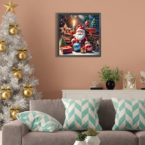 Christmas Decoration 30X30CM(Canvas) Full Square Drill Diamond Painting