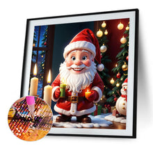 Load image into Gallery viewer, Santa Claus Holding Candle 30X30CM(Canvas) Full Square Drill Diamond Painting
